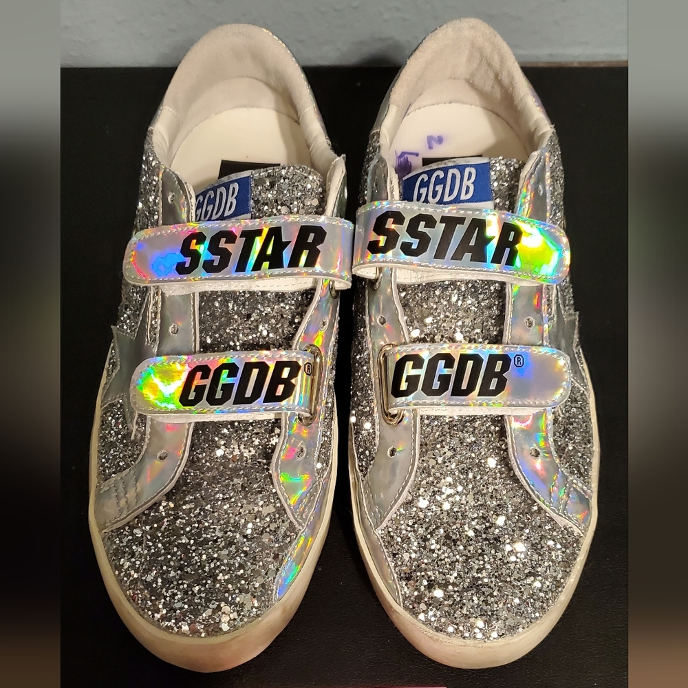 SOLD Golden Goose Old School 38 Silver/Iridescent Ltd Edition